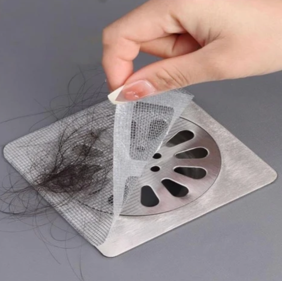 ALOSA® Yapışkanlı Gider Süzgeci – Saç, Kıl ve Kir Tutucu Filtre