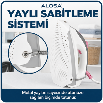 Alosa® Ütü Tabanı Koruyucu – Kumaş Koruyucu Delikli Ütü Aparatı